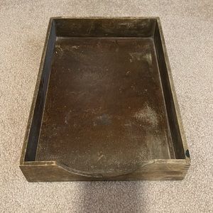 vintage desktop letter tray
